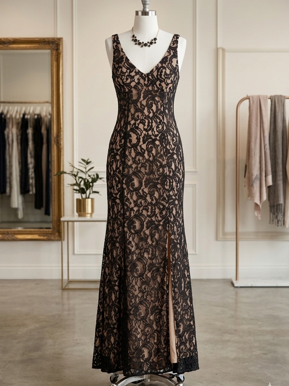 ✨ BCBGeneration Luxury Black Lace Gown – Red Carpet Ready! ✨ NWT 💫 Size 4 💫
